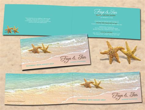 Beach Theme Wedding Invitations Printable Digital Only Etsy
