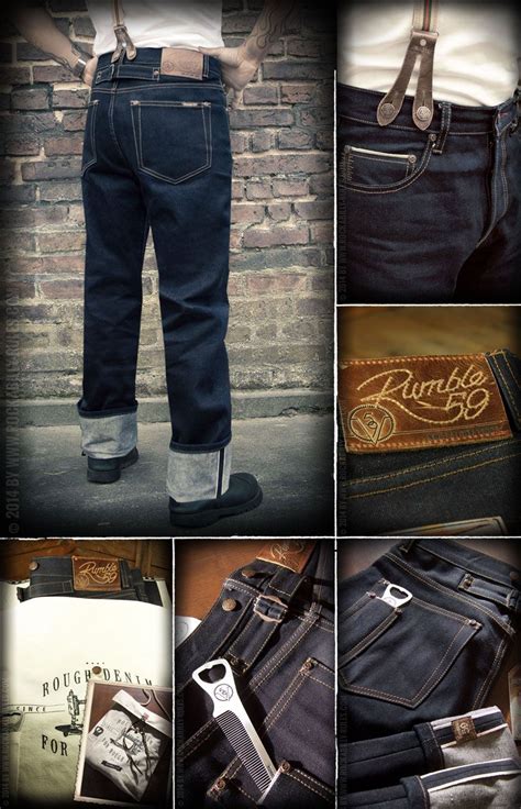 Rumble59 Raw Selvage Denim Greasers Gold Limited Rockabilly Rules