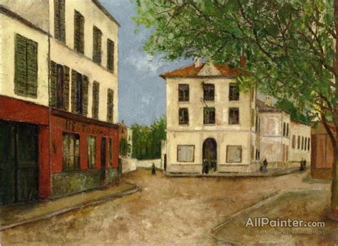 Maurice Utrillo Street In Nanterre Oil Painting Reproductions For Sale