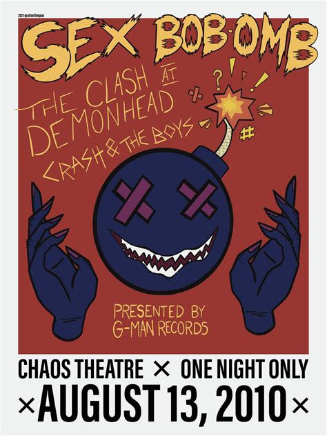 Made A Sex Bob Omb Gig Poster In Celebration Of The 10th Anniversary Re Release 💣 Rscottpilgrim