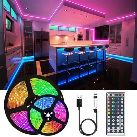 Details About 32ft Flexible 5050 Rgb Led Smd Strip Light Remote Fairy