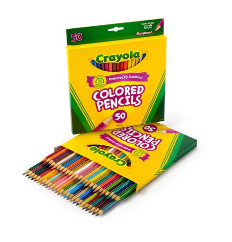 Crayola 50 Count Colored Pencils 2 Pack Coloured Pencils Amazon Canada