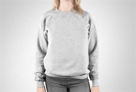 37 Womens Crew Neck Sweatshirt Front View Images Yellowimages Free