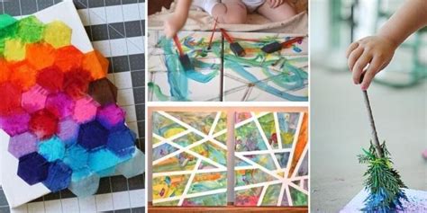 7 Magnifiques Activités De Peinture Et Collage à Faire Avec Les Enfants