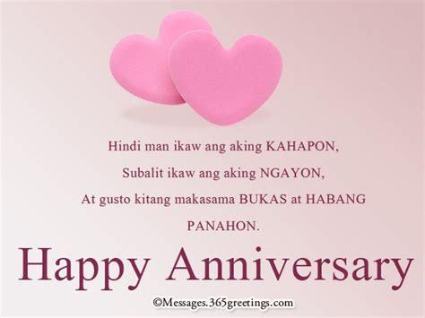 God has blessed me with so many things in life but the most beautiful blessing has been you. Tagalog Anniversary Messages - 365greetings.com ...