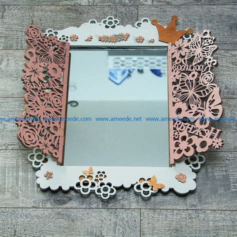 Frame Mirror File Cdr And Dxf Free Vector Download For Laser Cut Free