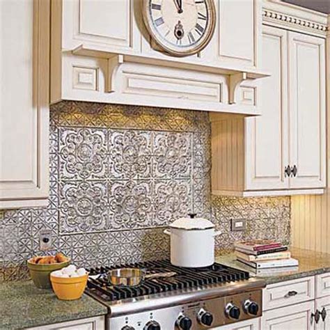 20 Thinks We Can Learn From This Punched Tin Backsplash Kitchen Home