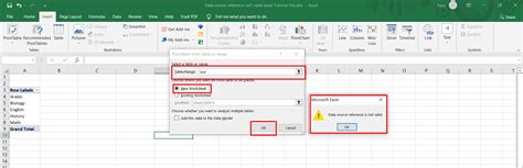 Create Pivot Table Excel Data Source Reference Not Valid