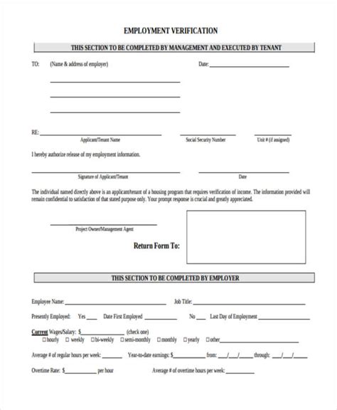 Work number employment verification instructions. FREE 37+ Verification Forms in PDF