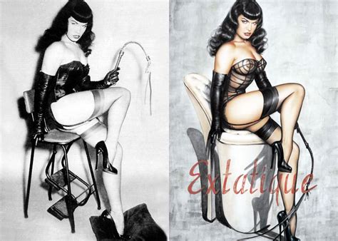 Bettie Page And Inspired Paintings Of Her By The Amazing Olivia De Berardinis Olivia De