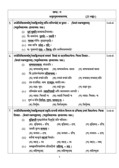 Download Cbse Class Sample Paper Sanskrit Cbse Exam Portal SexiezPix Web Porn