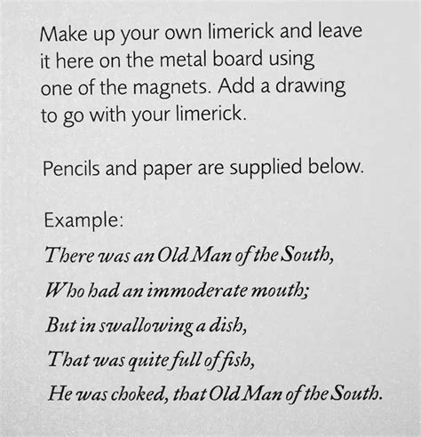 Examples Of Limerick Poems