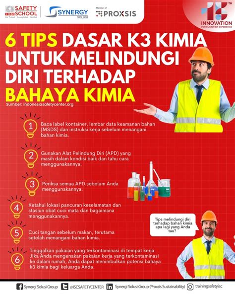 Tips Dasar K3 Kimia Indonesia Safety Center