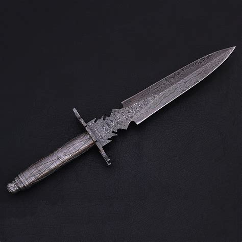 Damascus Dagger Bk0097 Black Forge Knives Touch Of Modern