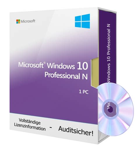 Microsoft Windows 10 Professional N Dvd 1 Pc — Tralion