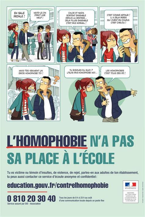 Les affiches les plus marquantes contre l homophobie Elle Enseignement Éducation