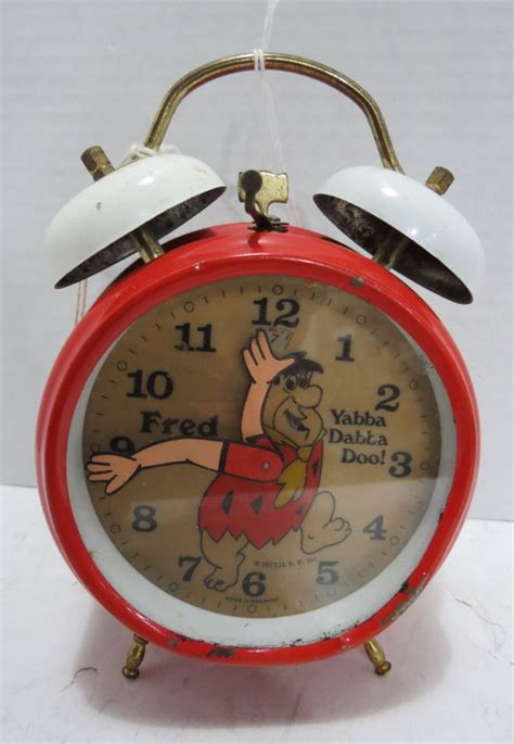 1973 Fred Flintstone Yabba Dabba Doo Alarm Clock