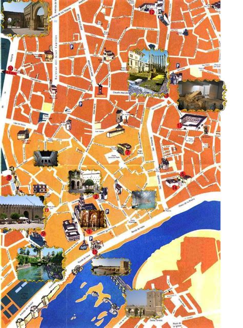 Mapa Turístico Turistico Cordoba España