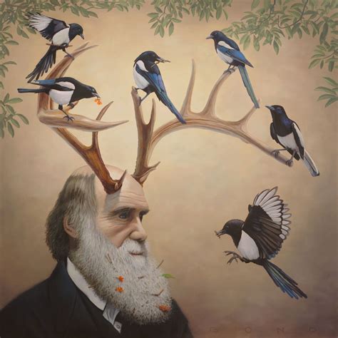CHARLES DARWIN IN A CASE OF NATURAL SELECTION BY PAUL BOND Surrealism
