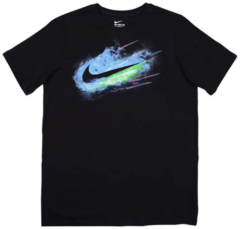 Nike Nike Big Boys Ice Swoosh T Shirt Black Walmart Com Walmart Com