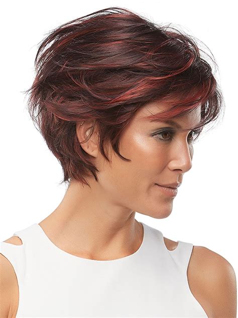 Short Layered Synthetic Lace Front Mono Wig Short Wigs Lace Front