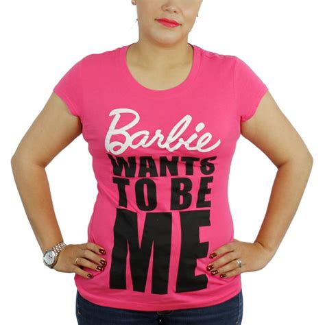 Barbie Wants To Be Me Women S Pink T Shirt NEW Sizes S XL