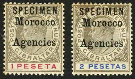 Lot British Post Offices Abroad Morocco Agencies