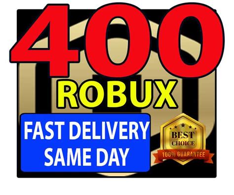 400 Robux Roblox Fast Secure