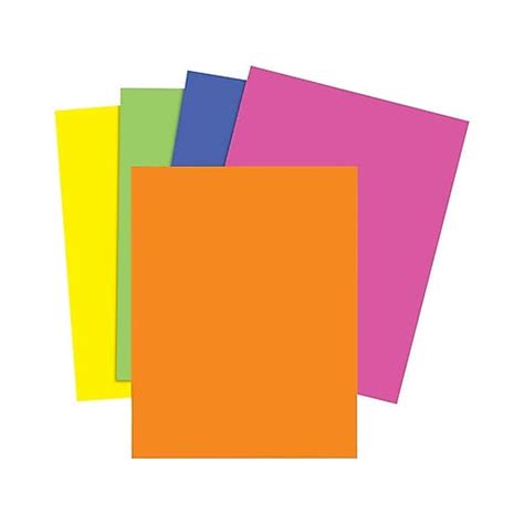 Staples Brights Multipurpose Colored Paper 85 X 11 24 Lb Assorted