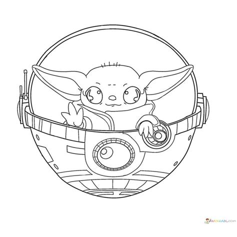 Check spelling or type a new query. Coloring Pages Baby Yoda. The Mandalorian and Baby Yoda ...
