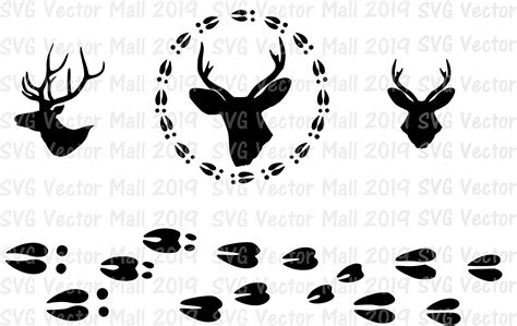 Deer SVG, Deer Head, Deer Tracks, Deer, SVG, deer clipart 