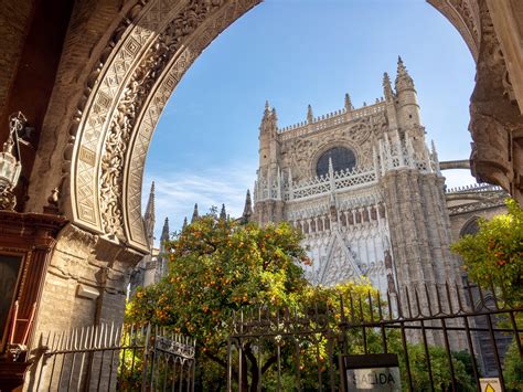 Seville's cathedral awes visitors with its sheer size and gothic splendor. Seville Cathedral (Spain) is being cleaned and it looks ...