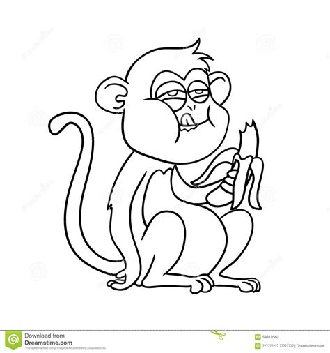 Monkey With Banana Clipart Outline 20 Free Cliparts Download Images