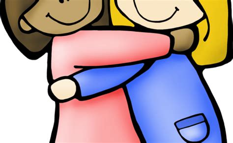 Two Friends Hugging Clipart Free Download On Clipartmag Otosection