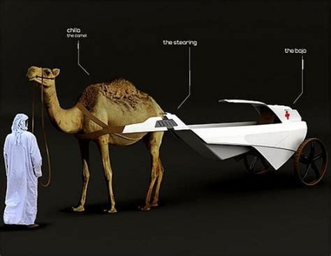 This will be important when it comes to grooming the camel. Design Concept: A Modern Camel-Drawn Ambulance - Neatorama