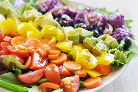 Rainbow Salad With Sweet Mustard Dressing Vegan Gluten Free The