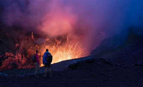 get up close and personal with mount yasur on vanuatu s tanna island