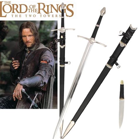 Movie The Lord Of The Rings Strider Ranger Aragorn Real Sword Medieval