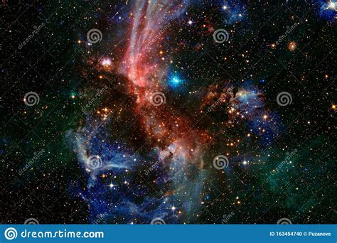 Universe Filled With Stars Nebula And Galaxy Stock Photo Image Of
