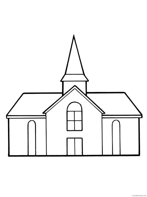 Coloring Page Of Church Coloring Pages Of A Church Coloring Home