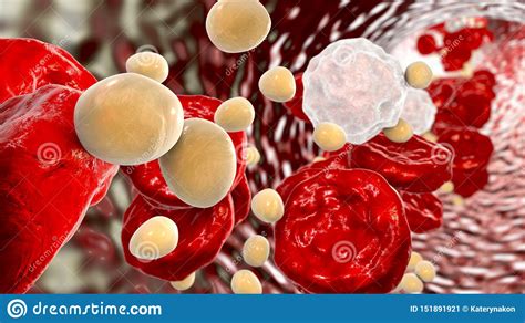 Cholesterol Molecules In Blood Stock Illustration - Illustration of ...