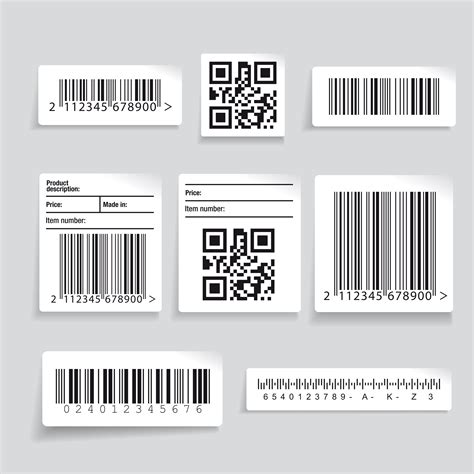 Barcode Label Set Barcode Design Graphic Design Posters Design