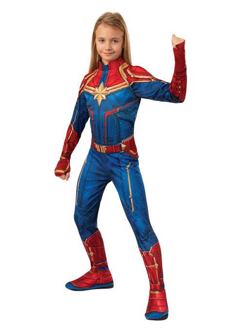 Disfraz Clásico De Captain Marvel Girls Classic Multicolor Yaxa Store
