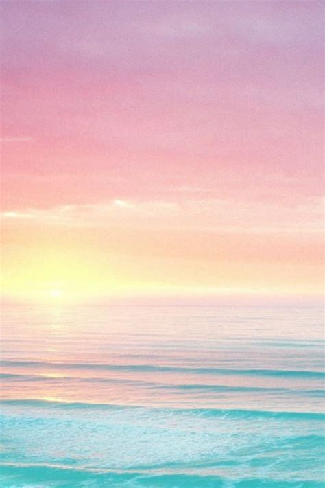 Pastel Sunset Sea View Phone Wallpapers Pinterest