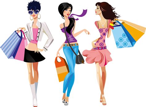 Girls Shopping Clipart Clip Art Library