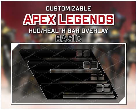 Apex Legends Custom Hud Health Bar Overlay For Streaming 4 Etsy Finland