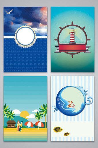 Simple romantic small fresh ocean background image#pikbest ...