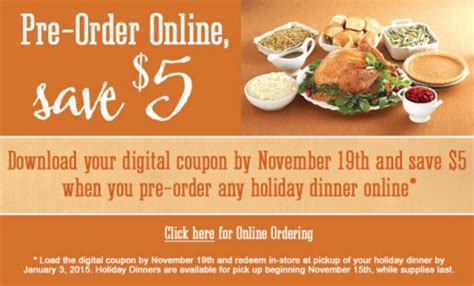 Be sure to check back often! Kroger Christmas Meals To Go