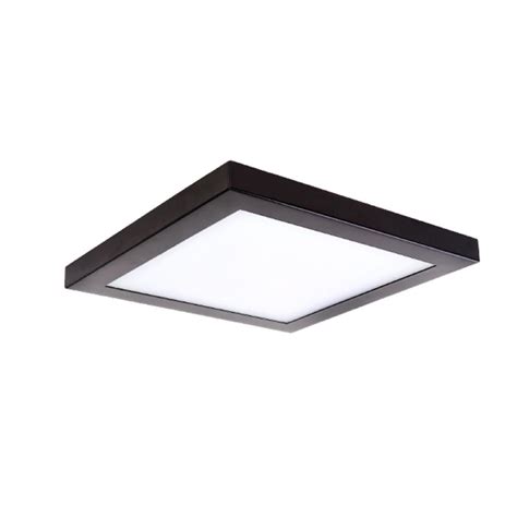 Match your lighting with the rest of your interior or outdoor decor pieces without strain. AMAX LIGHTING Square Slim Disk Length 10 in. Bronze Square ...