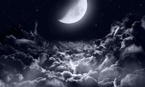 Close To The Moon Vol2 Moon Night Sky Universe Moonlight Digital